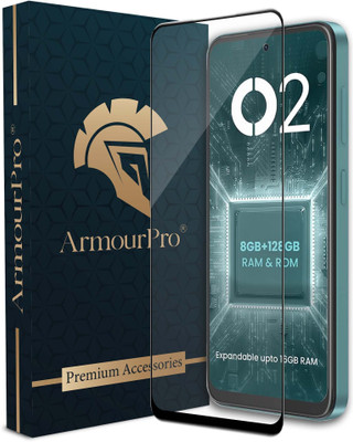 ArmourPro Edge To Edge Tempered Glass for LAVA O2, Lava O2, O2(Pack of 1)