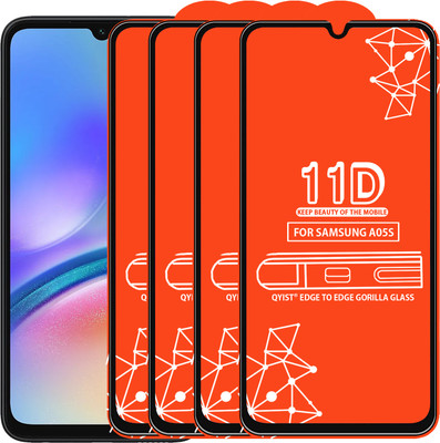 Qyist Edge To Edge Tempered Glass for Samsung Galaxy A05S(Pack of 4)