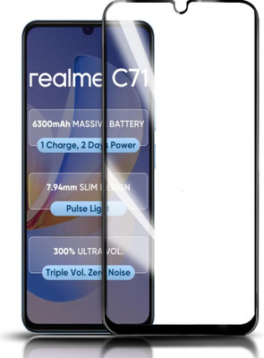 HUPSHY Edge To Edge Tempered Glass for REALME C71 5G(Pack of 1)