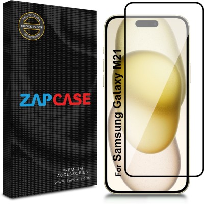 Zapcase Edge To Edge Tempered Glass for Samsung Galaxy M21(Pack of 1)