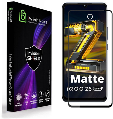iWishKart Edge To Edge Tempered Glass for IQOO Z6 44W, IQOO Z6 44W 5G(Pack of 1)
