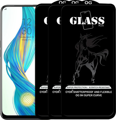 CYOR Edge To Edge Tempered Glass for Realme X(Pack of 3)