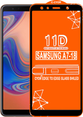 CYOR Edge To Edge Tempered Glass for SAMSUNG A7-18(Pack of 1)