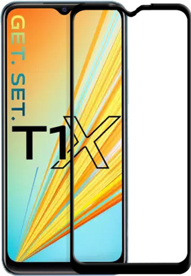 HUPSHY Edge To Edge Tempered Glass for vivo T1X(Pack of 1)
