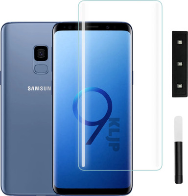 KLJP Edge To Edge Tempered Glass for Samsung Galaxy S8, Samsung Galaxy S9 UV Advanced Curved Screen Protector Guard with Easy Installation Kit(Pack of 1)