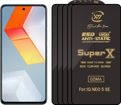 GDMA Edge To Edge Tempered Glass for iQOO Neo 5 SE 5G(Pack of 5)