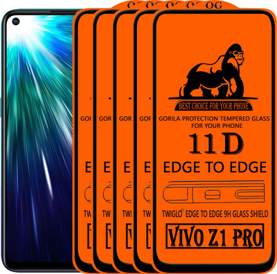 TWIGLO Edge To Edge Tempered Glass for VIVO Z1 pro(Pack of 5)