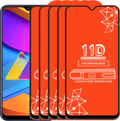 Qyist Edge To Edge Tempered Glass for Samsung Galaxy M10S(Pack of 5)