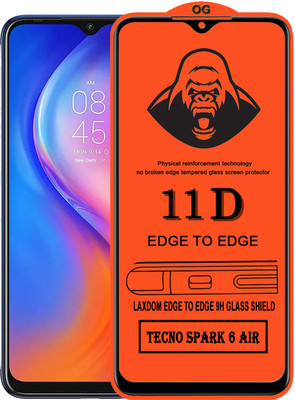 Laxdom Edge To Edge Tempered Glass for TECNO SPARK 6 AIR(Pack of 1)