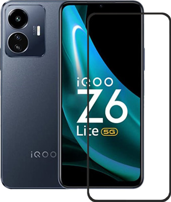 DSCASE Edge To Edge Tempered Glass for iQOO Z6 Lite 5G(Pack of 1)