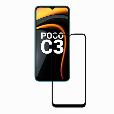 Flipkart SmartBuy Edge To Edge Tempered Glass for POCO C3(Pack of 1)
