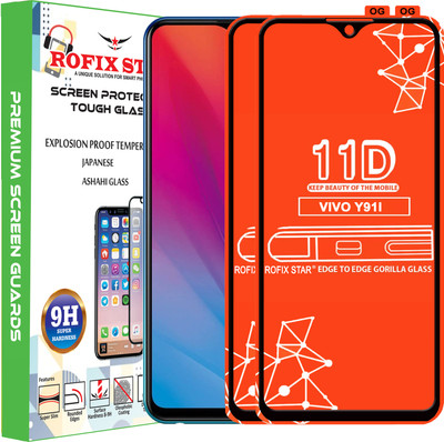 Rofix star Edge To Edge Tempered Glass for VIVO Y91I(Pack of 2)