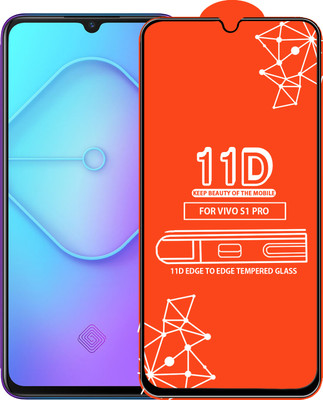 Qyist Edge To Edge Tempered Glass for Vivo S1 Pro(Pack of 1)