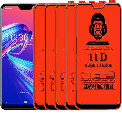 Rofix star Edge To Edge Tempered Glass for Asus Zenfone Max Pro M2(Pack of 5)