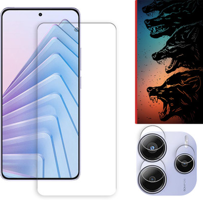 ARBAN Edge To Edge Tempered Glass for Xiaomi Redmi Note 14 5G Tempered Screen Protector | Anti-Scratch | Edge to Edge Full Coverage | 9H Hardness ( 1 FRONT SCREEN GUARD + 1 CAMERA LENS PROTECTOR + 1 FREE BACK EMBOSSED SKIN061 )(Pack of 1)