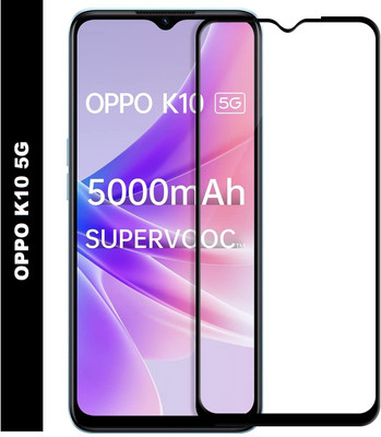 AKSHUD Edge To Edge Tempered Glass for OPPO K10 5G(Pack of 2)