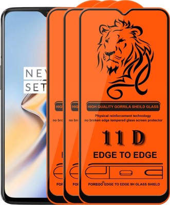 Forego Edge To Edge Tempered Glass for OnePlus 6T(Pack of 3)