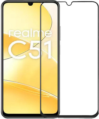 INFINITYWORLD Edge To Edge Tempered Glass for Realme C51(Pack of 1)