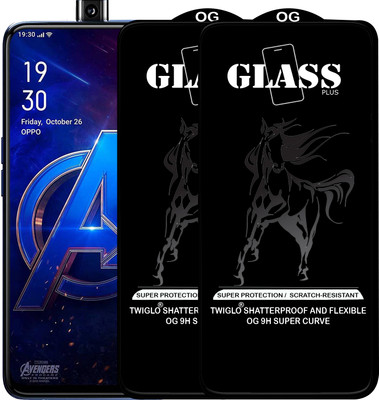 TWIGLO Edge To Edge Tempered Glass for OPPO F11 PRO(Pack of 2)