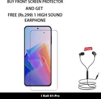 SOMTONE Edge To Edge Tempered Glass for FP1-I Kall S1-Pro FRONT SCREEN GUARD WITH 1 HIGH SOUND EARPHONE FREE(Pack of 1)