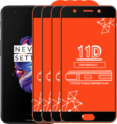 Roxel Edge To Edge Tempered Glass for OnePlus 5(Pack of 4)