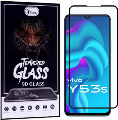 iKare Edge To Edge Tempered Glass for Vivo Y53s(Pack of 1)