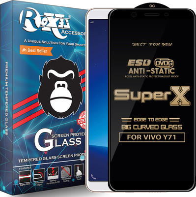 Roxel Edge To Edge Tempered Glass for VIVO Y71(Pack of 1)