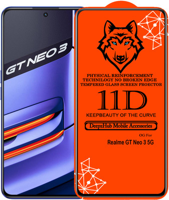 DeepzHub Edge To Edge Tempered Glass for Realme GT Neo 3 5G(Pack of 1)
