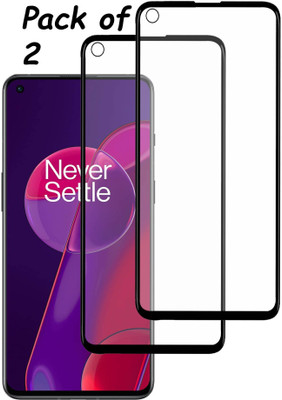 mFoniscie Edge To Edge Tempered Glass for OnePlus 9RT, Oneplus 9RT 5G(Pack of 2)