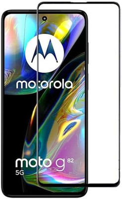 EITANSHA CREATION Edge To Edge Tempered Glass for Motorola G82, Moto G82(Pack of 1)