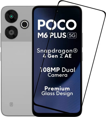 Flipkart SmartBuy Edge To Edge Tempered Glass for Xiaomi Poco M6 Plus, Xiaomi Redmi 12(Pack of 1)