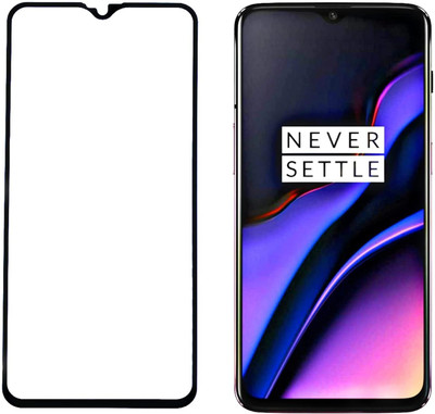 NaturalBuy Edge To Edge Tempered Glass for OnePlus 6T , OnePlus 7-|Full Screen Coverage (Except Edges) Screen Protector(Pack of 1)
