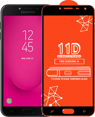 Qyist Edge To Edge Tempered Glass for Samsung Galaxy J4(Pack of 1)