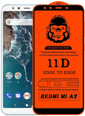 MAHTO Edge To Edge Tempered Glass for Mi A2(Pack of 1)