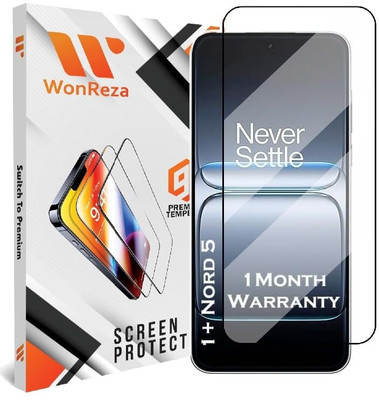 WonReza Edge To Edge Tempered Glass for OnePlus Nord 5, OnePlus Nord 5 5G(Pack of 1)