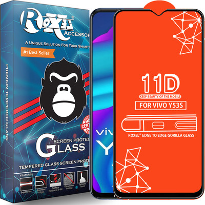 Roxel Edge To Edge Tempered Glass for Vivo Y53S(Pack of 1)