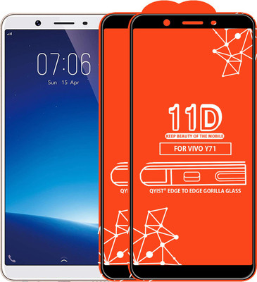 Qyist Edge To Edge Tempered Glass for VIVO Y71(Pack of 2)