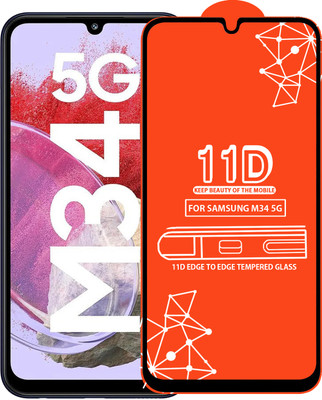 Roxel Edge To Edge Tempered Glass for Samsung Galaxy M34 5G(Pack of 1)