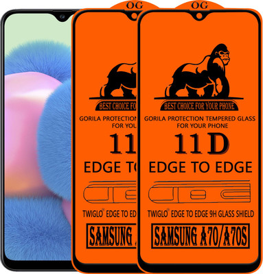TWIGLO Edge To Edge Tempered Glass for SAMSUNG A70S(Pack of 2)