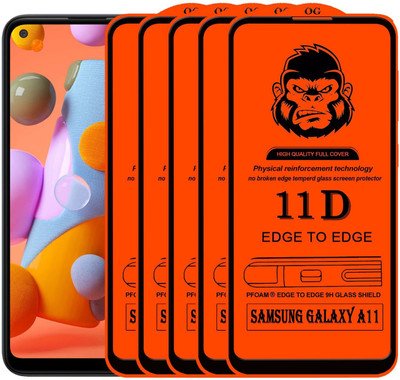 Xester Edge To Edge Tempered Glass for SAMSUNG GALAXY A11(Pack of 5)