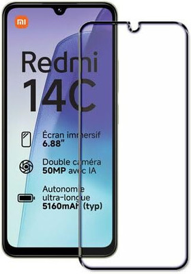LIKEDESIGN Edge To Edge Tempered Glass for REDMI 14c 5G(Pack of 1)