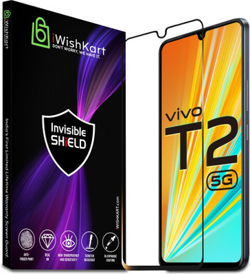 iWishKart Edge To Edge Tempered Glass for vivo T2 5G, vivo T2, T2(Pack of 1)