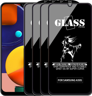 Qyist Edge To Edge Tempered Glass for SAMSUNG GALAXY A50S(Pack of 4)