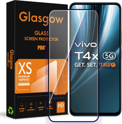 Glasgow Edge To Edge Tempered Glass for vivo T4x 5G(Pack of 1)