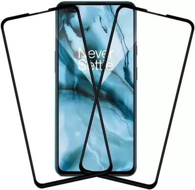 NaturalBuy Edge To Edge Tempered Glass for OnePlus Nord 2 5G (2021) - | | Bubble Free Installation |(Pack of 2)