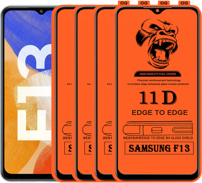 PFOAM Edge To Edge Tempered Glass for SAMSUNG GALAXY F13(Pack of 4)