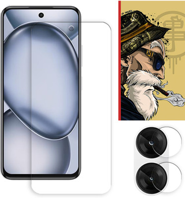 ARBAN Edge To Edge Tempered Glass for itel A80 4G Tempered Glass Screen Protector | Anti-Scratch | Edge to Edge Full Coverage | 9H Hardness ( 1 FRONT SCREEN GUARD + 1 CAMERA LENS PROTECTOR + 1 FREE BACK EMBOSSED SKIN001 )(Pack of 1)