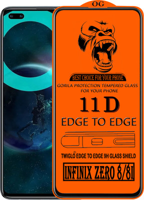 TWIGLO Edge To Edge Tempered Glass for INFINIX ZERO 8(Pack of 1)