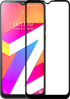 HUPSHY Edge To Edge Tempered Glass for LAVA Z3(Pack of 1)