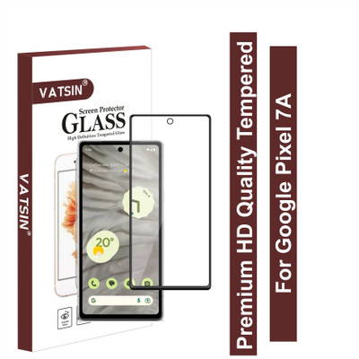 Vatsin Edge To Edge Tempered Glass for Google Pixel 7A, Primium Quality HD Tempered Glass for Google Pixel 7A(Pack of 1)
